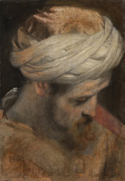 A cabeça de um sacerdote, estudo para A Circuncisão de Federico Barocci