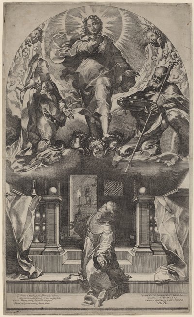 Visão de São Francisco, 1581. de Federico Barocci