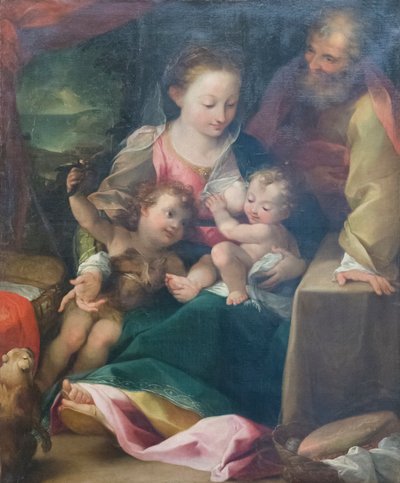 Sagrada Família e S. João Baptista de Federico Fiori (after) Barocci or Baroccio