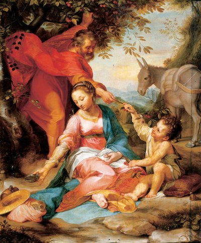 O resto da fuga para o Egito de Federico Fiori Barocci or Baroccio