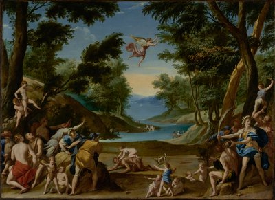 Cupido e Pan, c.1600 de Federico Zuccaro