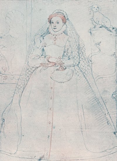 Elizabeth I, rainha da Inglaterra e Irlanda, 1575 de Federico Zuccaro