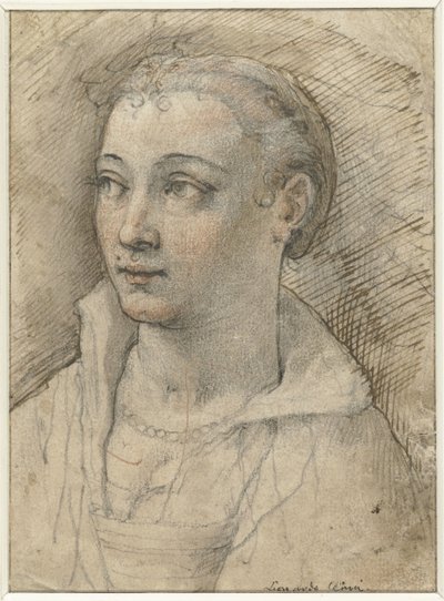 Retrato de mulher desconhecida de Federico Zuccaro