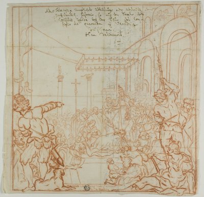Submissão do Imperador Frederico Barbarossa ao Papa Alexandre III de Federico Zuccaro
