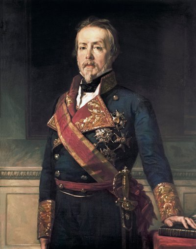 Retrato de Evaristo Fernandez de San Miguel y Valledor (1785-1862), fidalgo e político militar espanhol de Federico de Madrazo y Kuntz