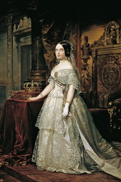 Retrato de Isabella II da Espanha de Federico de Madrazo y Kuntz