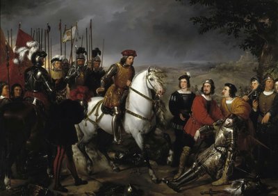 Espanhol: El Gran Capitán recorriendo el campo de la batalla de Ceriñola Gonzalo Fernández de Córdoba at the Battle of Cerignola
 ou espanhol: El Gran Capitán después de la batalla de Ceriñola encuentra el cadáver de Luis de Armagnac Gonzalo Fernández de C de Federico de Madrazo y Kuntz