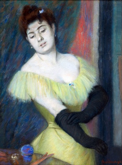 The Black Gloves de Zandomeneghi, Federico (1841-1917) de Federigo Zandomeneghi