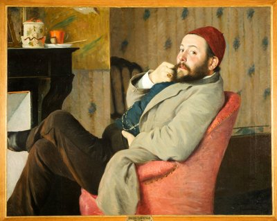 "" O crítico de arte italiano e mecene italien Diego Martelli de Federigo Zandomeneghi