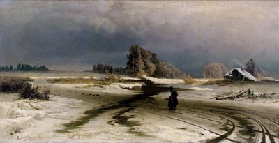 O descongelamento, 1871 de Fedor Aleksandrovich Vasiliev