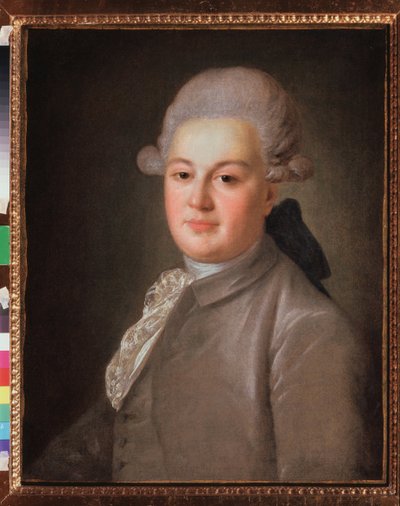 Retrato do Conde Artemi Vorontsov (1748-1813). Pintura de Fyodor (Fedor ou Fiodor) Stepanovich Rokotov (1735-1808), óleo sobre tela, após 1768. Arte russa de Fedor Stepanovich Rokotov