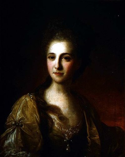 Retrato de uma Mulher Desconhecida, c.1770 (óleo sobre tela) de Fedor Stepanovich Rokotov