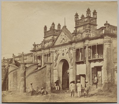 Porta de entrada para o Kaiserbagh de Felice A. Beato