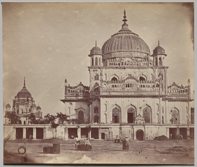 Pequena mesquita no Kaiserbagh de Felice A. Beato