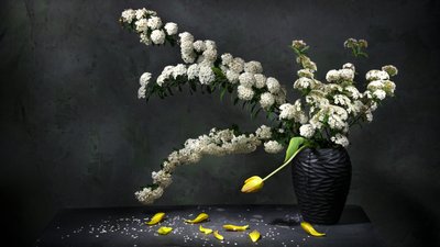 Natureza morta floral elegante de Felice Angelino