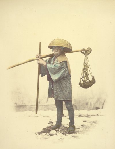[Um trabalhador contratado japonês]. de Felice Beato
