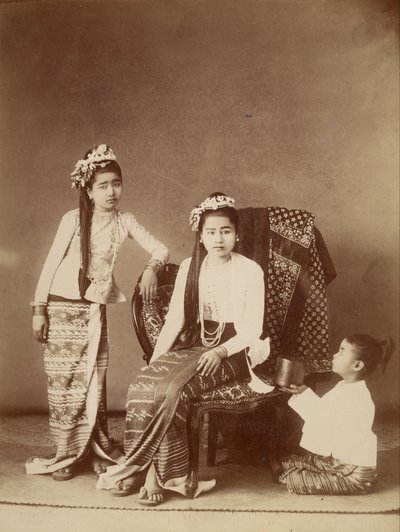 Princesas birmanesas de Felice Beato