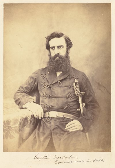 Capitão MacAndrew. Comissário em Oudh de Felice Beato