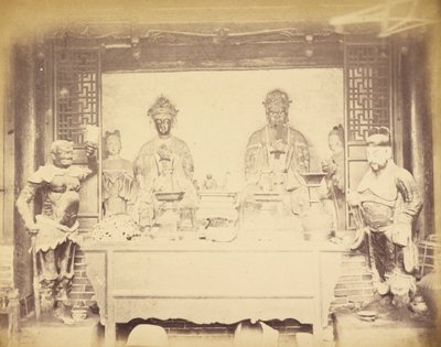 Casa Sede, 1ª Divisão, Pehtang, China, 1 de agosto de 1860 de Felice Beato