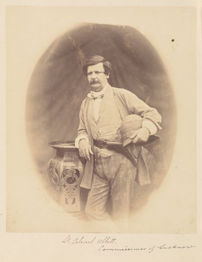 Tenente-Coronel Abbott, Comissário de Lucknow de Felice Beato