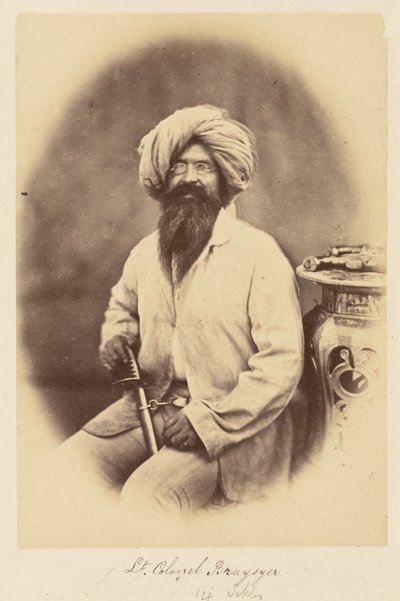 Tenente-coronel Braysyer. [sic] 14º Sikhs de Felice Beato
