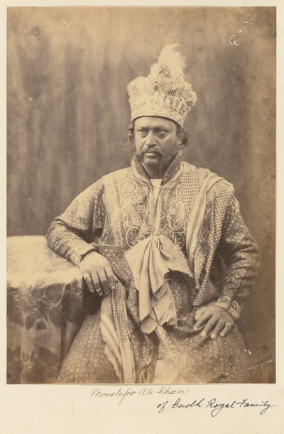 Moostafor Ali Khan da família real de Oudh de Felice Beato