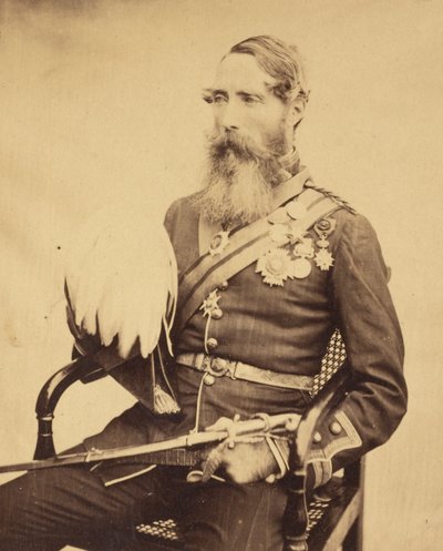 [Retrato do Brigadeiro-General Sir Charles Van Straubenzee] de Felice Beato