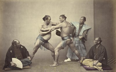 Representantes de Nio, o Hércules japonês de Felice Beato