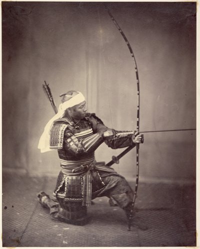 Samurai com arco longo de Felice Beato