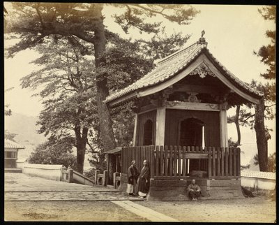 Templo na cidade de Nagasaki de Felice Beato