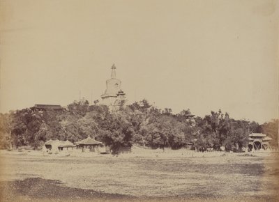 O Grande Pagode no Palácio Imperial de Inverno, Pequim, 29 de outubro de 1860 de Felice Beato