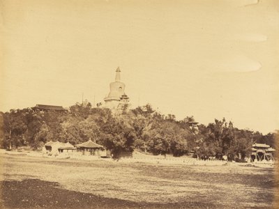O Grande Pagode no Palácio Imperial do Jardim de Inverno, 29 de outubro de 1860 de Felice Beato