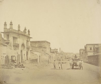 [A estrada pela qual o General Henry Havelock entrou na residência, Lucknow] de Felice Beato