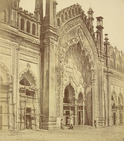O Portão Summa Musjid, Lucknow de Felice Beato