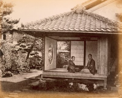 Ponto de parada do magnata no Tocaido Hasa, 1868. de Felice Beato