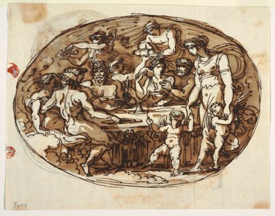 Banquete dos Deuses, variante para a Sala de Jantar, Palazzo Guarini, Forli de Felice Giani