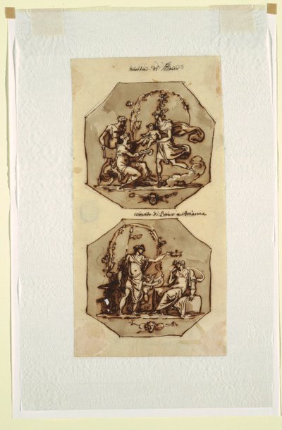 Nascimento de Baco; Banquete de Baco e Ariadne de Felice Giani