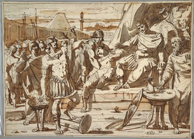 Caio Múcio Scaevola e Porsena de Felice Giani