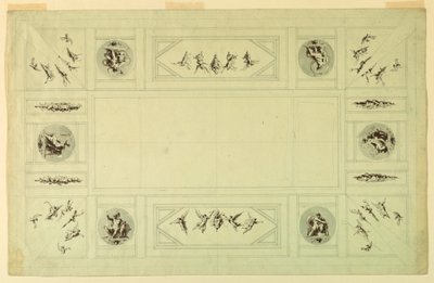 Desenho, Palazzo Quirinale, Roma;, 1812 de Felice Giani