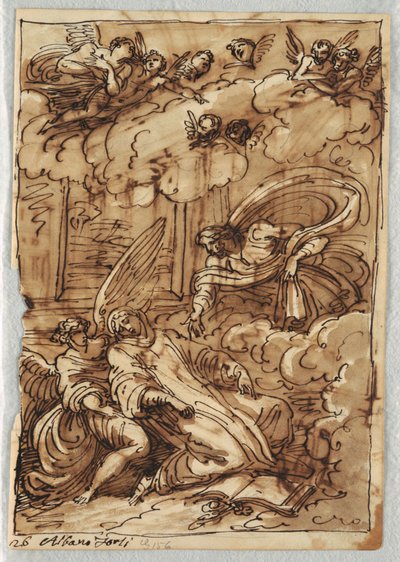Êxtase de Santa Teresa após Círculo de Francesco Albani de Felice Giani