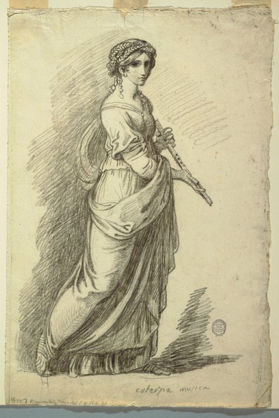 Euterpe, musa da poesia lírica de Felice Giani