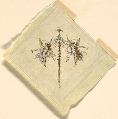 Fama com Trombeta, Recepção, Palazzo Quirinale, Roma de Felice Giani