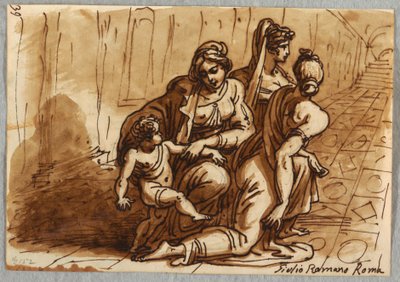 Grupo de Figuras, Estudo da Doação, segundo Giulio Romano de Felice Giani