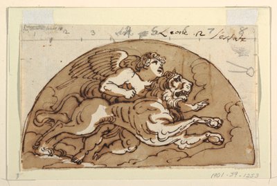Leo, Lunette for Ceiling, Sala Octogonal, Palazzo Milzetti, Faenza de Felice Giani