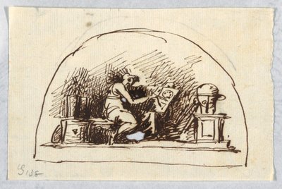 Lunette com Artes e Ciências de Felice Giani