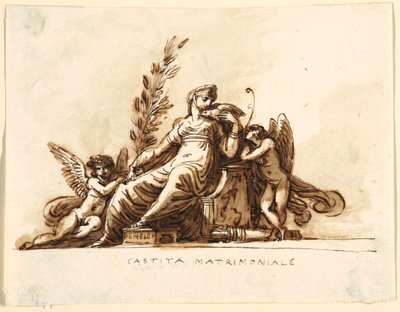 Castidade Matrimonial, Sala Corneglia, Palazzo Cavina, Faenza de Felice Giani