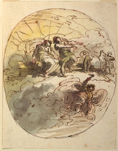 Phaeton dando adeus a Apollo de Felice Giani