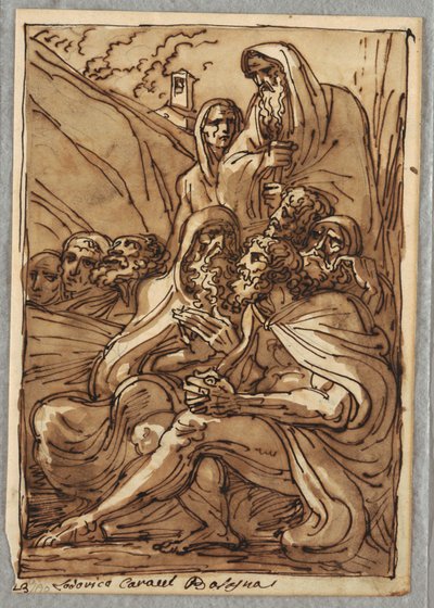 Santo Antônio e os Eremitas, Estudo após Lodovico Carracci de Felice Giani