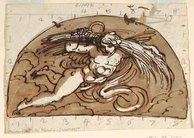 Verão, Lunette para Teto, Sala Octogonal, Palazzo Milzetti, Faenza de Felice Giani