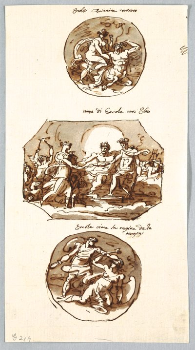 Três feitos de Hércules de Felice Giani